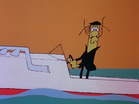 Screenshots from the 1969 DePatie Freleng cartoon A Pair of Sneakers