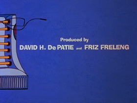 Screenshots from the 1969 DePatie Freleng cartoon A Pair of Sneakers