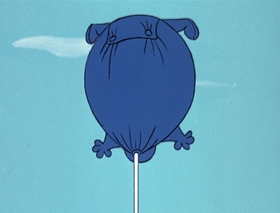 Screenshots from the 1969 DePatie Freleng cartoon Dune Bug