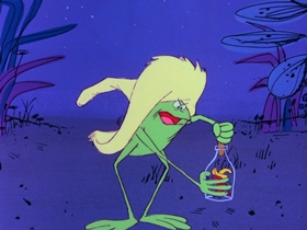 Screenshots from the 1969 DePatie Freleng cartoon A Pair of Greenbacks