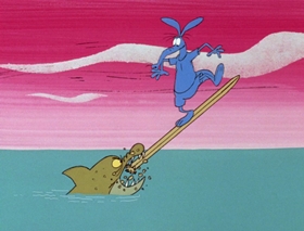 Screenshots from the 1969 DePatie Freleng cartoon Isle of Caprice
