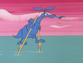 Screenshots from the 1969 DePatie Freleng cartoon Isle of Caprice