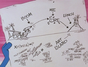 Screenshots from the 1969 DePatie Freleng cartoon Isle of Caprice