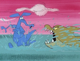 Screenshots from the 1969 DePatie Freleng cartoon Isle of Caprice