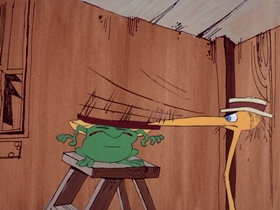 Screenshots from the 1969 DePatie Freleng cartoon Go For Croak