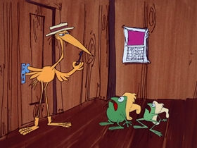Screenshots from the 1969 DePatie Freleng cartoon Go For Croak