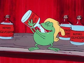 Screenshots from the 1969 DePatie Freleng cartoon Go For Croak