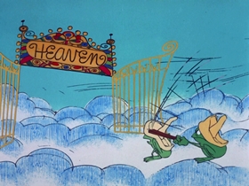 Screenshots from the 1969 DePatie Freleng cartoon Go For Croak