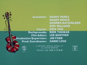 Screenshots from the 1969 DePatie Freleng cartoon Go For Croak