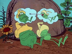 Screenshots from the 1969 DePatie Freleng cartoon Go For Croak