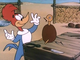 Screenshots from the 1970 Walter Lantz cartoon Coo Coo Nuts