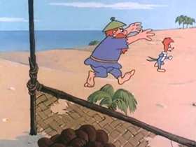 Screenshots from the 1970 Walter Lantz cartoon Coo Coo Nuts