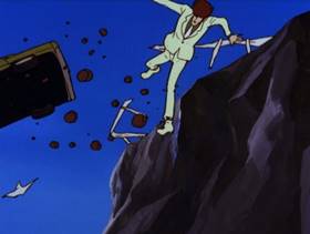 Screenshots from the 1971 TMS Entertainment cartoon The Man They Called Magician