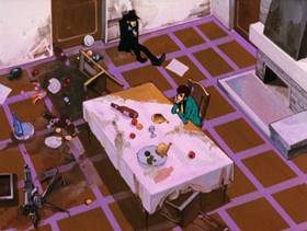 Screenshots from the 1971 TMS Entertainment cartoon The Man They Called Magician