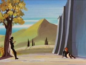 Screenshots from the 1971 TMS Entertainment cartoon One Chance to Breakout
