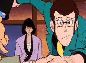 Screenshots from the 1971 TMS Entertainment cartoon The Coming of Goemon the Thirteenth
