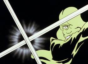 Screenshots from the 1971 TMS Entertainment cartoon The Coming of Goemon the Thirteenth