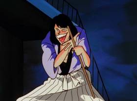 Screenshots from the 1971 TMS Entertainment cartoon The Coming of Goemon the Thirteenth