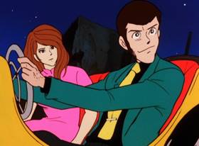 Screenshots from the 1971 TMS Entertainment cartoon The Coming of Goemon the Thirteenth