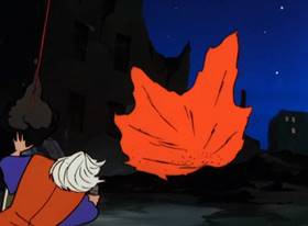 Screenshots from the 1971 TMS Entertainment cartoon The Coming of Goemon the Thirteenth