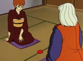 Screenshots from the 1971 TMS Entertainment cartoon The Coming of Goemon the Thirteenth