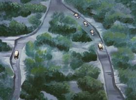 Screenshots from the 1971 TMS Entertainment cartoon Rainy Afternoons are Dangerous!