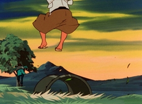 Screenshots from the 1971 TMS Entertainment cartoon A Wolf Calls a Wolf