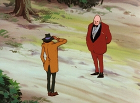 Screenshots from the 1971 TMS Entertainment cartoon The Gang’s-All-Here Playing Card Strategy