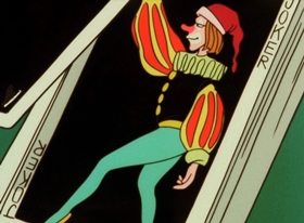 Screenshots from the 1971 TMS Entertainment cartoon The Gang’s-All-Here Playing Card Strategy