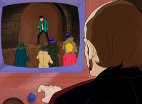Screenshots from the 1971 TMS Entertainment cartoon Hunt Down the Counterfeiter