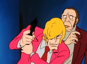 Screenshots from the 1971 TMS Entertainment cartoon Hunt Down the Counterfeiter