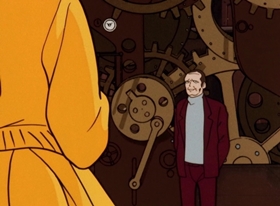 Screenshots from the 1971 TMS Entertainment cartoon Hunt Down the Counterfeiter