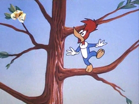 Screenshots from the 1971 Walter Lantz cartoon Kitty From the City