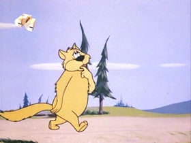Screenshots from the 1971 Walter Lantz cartoon Kitty From the City