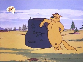 Screenshots from the 1971 Walter Lantz cartoon Kitty From the City