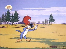 Screenshots from the 1971 Walter Lantz cartoon Kitty From the City