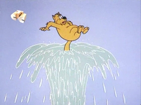 Screenshots from the 1971 Walter Lantz cartoon Kitty From the City