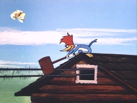 Screenshots from the 1971 Walter Lantz cartoon Kitty From the City