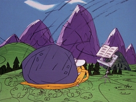 Screenshots from the 1971 DePatie Freleng cartoon Pink Tuba-Dore