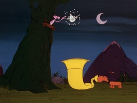 Screenshots from the 1971 DePatie Freleng cartoon Pink Tuba-Dore