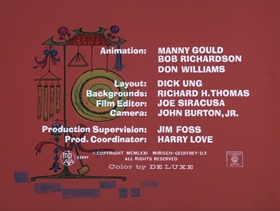 Screenshots from the 1971 DePatie Freleng cartoon Gong with the Pink