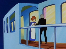 Screenshots from the 1972 TMS Entertainment cartoon The Emerald