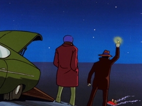 Screenshots from the 1972 TMS Entertainment cartoon Operation Jewel Snatch