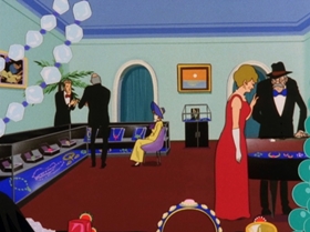 Screenshots from the 1972 TMS Entertainment cartoon Operation Jewel Snatch