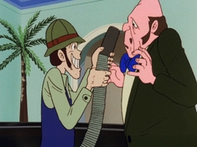 Screenshots from the 1972 TMS Entertainment cartoon Operation Jewel Snatch
