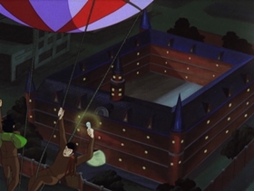 Screenshots from the 1972 TMS Entertainment cartoon Lupin Caught in a Trap