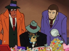 Screenshots from the 1972 TMS Entertainment cartoon Which of the Third Generation Will Win!