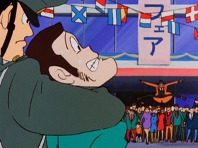 Screenshots from the 1972 TMS Entertainment cartoon Which of the Third Generation Will Win!