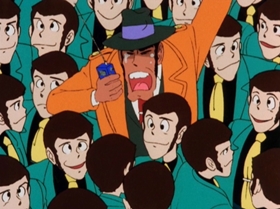 Screenshots from the 1972 TMS Entertainment cartoon Which of the Third Generation Will Win!