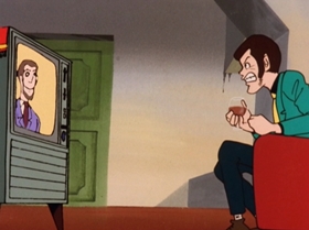 Screenshots from the 1972 TMS Entertainment cartoon Which of the Third Generation Will Win!